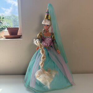 Vintage 90s 1990s Barbie AS RAPUNZEL" DOLL COLLECTOR Princess